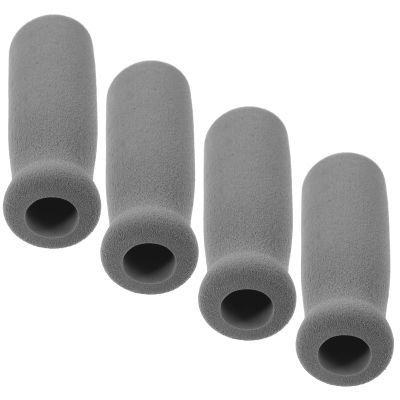 Mipcase 4pcs Non-Slip Foam Walking Cane Handle Grips for Elderly Crutches Reusable Crutch Handle Wraps Grey Soft Comfortable Support for Mobility Aid