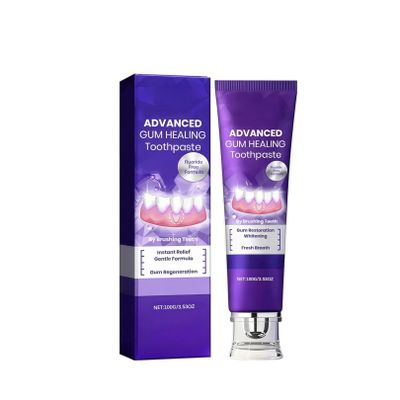 Bees Venom Toothpaste, Natural Purple Whitening Toothpaste, Cleans Thoroughly Removes Stains, Suitable for Men and Women (B)