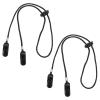HYTROVE 2pcs Multi-function Adjustable Hat Clips with Polyester Material for Outdoor Use, Stylish Black Hat Strap Clips Preventing Cap Loss and Suitable for Sports view 1