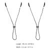 HYTROVE 2pcs Multi-function Adjustable Hat Clips with Polyester Material for Outdoor Use, Stylish Black Hat Strap Clips Preventing Cap Loss and Suitable for Sports view 2