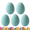 Gnrique Ostereier 5 Stck Gestrickte Frhlingsdekoration 70g Handgemachte Schmuck Eier PC+Strickfaden Zum Dekorieren Von Krnzen Girlanden Bro Feier Vasen Tisch Party view 1
