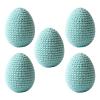 Gnrique Ostereier 5 Stck Gestrickte Frhlingsdekoration 70g Handgemachte Schmuck Eier PC+Strickfaden Zum Dekorieren Von Krnzen Girlanden Bro Feier Vasen Tisch Party view 3