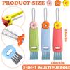 3 in 1 Cup Lid Gap Cleaning Brush, 5 Pack Multifunctional Bottle Cup Lid Crevice Cleaning Brushes Essential Portable Versatile Deep Clean Cups, Straws & Tight Spaces Cleaning Tools for Home Kitchen view 2