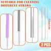 3 in 1 Cup Lid Gap Cleaning Brush, 5 Pack Multifunctional Bottle Cup Lid Crevice Cleaning Brushes Essential Portable Versatile Deep Clean Cups, Straws & Tight Spaces Cleaning Tools for Home Kitchen view 3