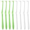 8 PCS Interspace Toothbrush, Interspace Compact Soft Slim Interspace Teeth Brush, Dental Brushes for Orthodontic Braces & Detail Cleaning - Green & White view 1