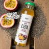 iCan Products Rita Chia Seed Drink 315ml Glass Bottles x24 Single Flavour Box Mango, Passionfruit, Peach, Strawberry or Cherry with Chia Seed Jelly Pieces (Passion Fruit) view 4