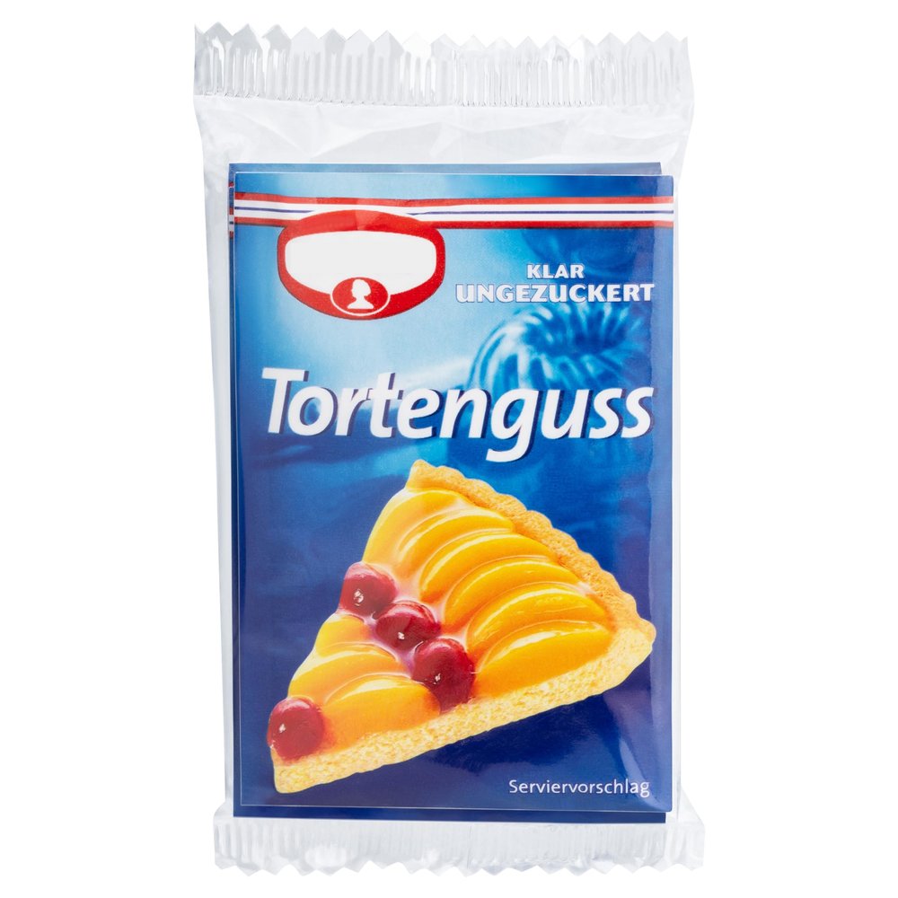 Clear cake glaze 3 x 12 g sachets, transparent fruit tart gel for a shiny finish, imported by DFB