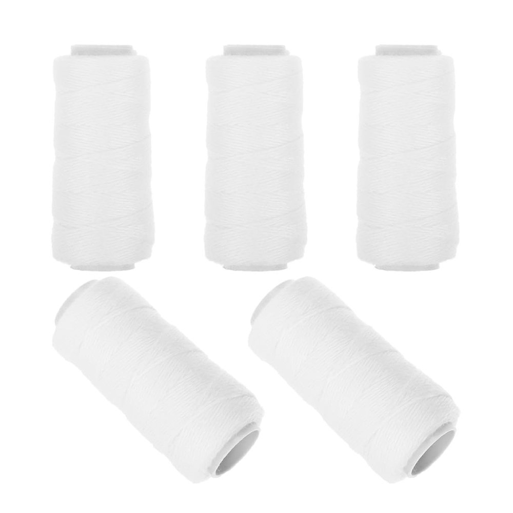 AUTSUPPL 5pcs Threading Hair Removal Thread for Facial Trimmer Thick Cotton Thread Rolls for Womens Epilator Suitable for Eyebrow and Facial Hair Removal