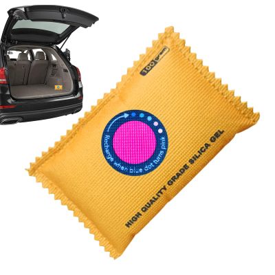 Silica Gel Pack, Color Change 13cm Bead | Microwave Fast Reactivated Dehumidifier 500g | This Reusable Moisture Absorber Prevents Foggy Wndows for Vehicle Interior Maintenance