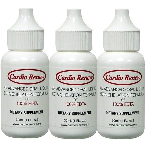 EDTA Liquid Chelation 6 Week Programme -100% Concentrated EDTA by Cardio Renew