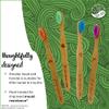 The Turtle Tribe Bamboo Eco Toothbrush, Kids 4 Pack, Ultra Soft Bristles, Every Purchase Funds Ocean Conservation Charities, Natural and Biodegradable Handle view 3