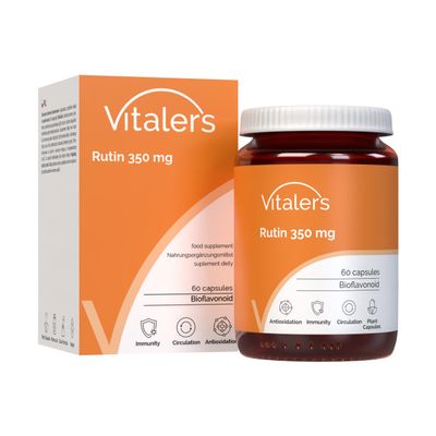 Vitaler's Rutin 350 mg 60 Capsules, 2 Months Supply, Vegan, No Preservatives, Pure Composition