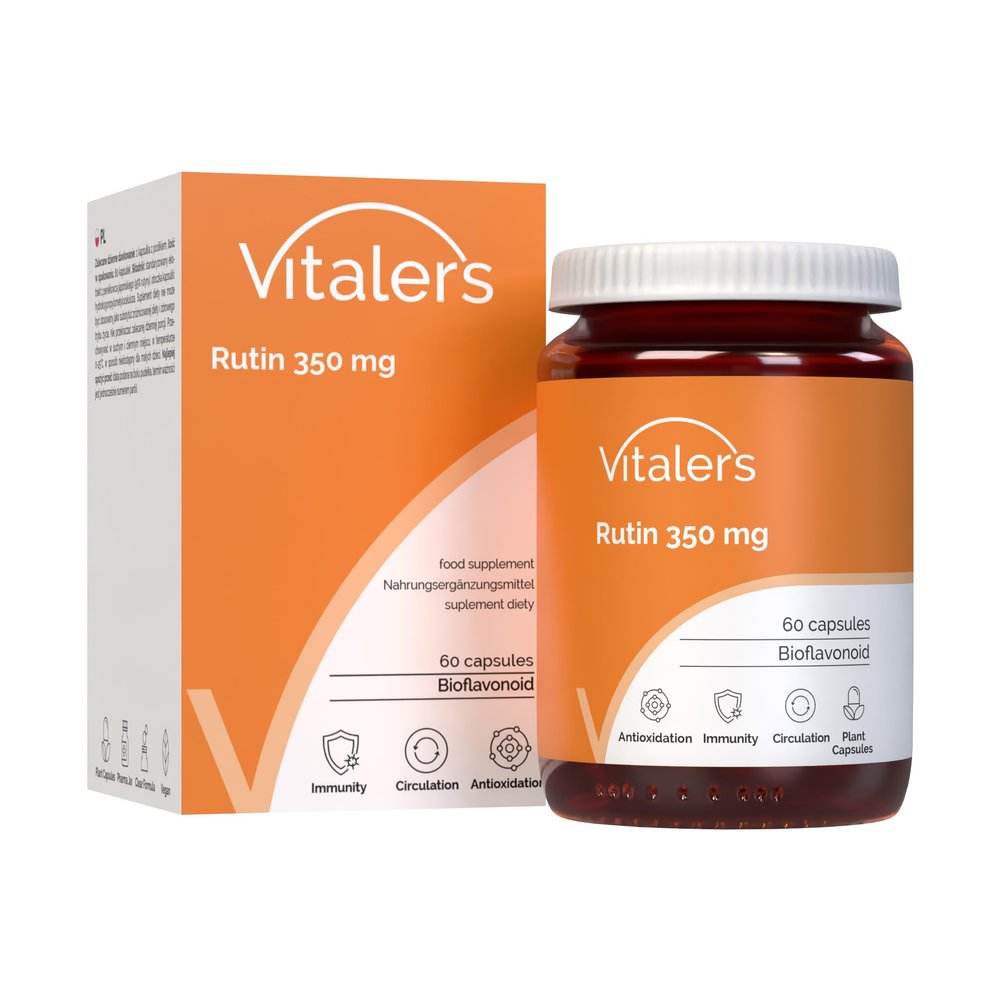 Vitaler's Rutin 350 mg 60 Capsules, 2 Months Supply, Vegan, No Preservatives, Pure Composition