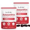Astaxanthin Supplements, Premium Astaxanthin 12mg, Supports Eye, Skin, Joint, Brain, Heart & Immune System Health, Fresh Haematococcus Pluvialis, Non-GMO | No Gluten (2PCS) view 1