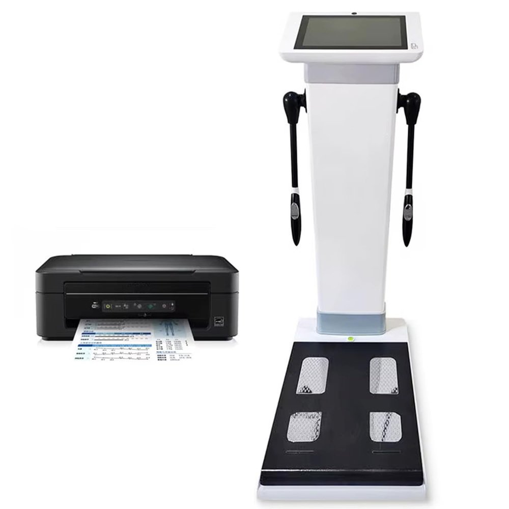 Body Composition Analyzer with Printer - 10.1" HD Touch Screen BIA Technology for Weight, Height, Fat, Muscle Measurement