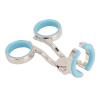 Alomejor Contact Lens Eyelid Stretcher Precision Stainless Steel Contact Lenses Wearing Aids for Regular and Beginners for On The Go Use (Blue) view 3