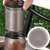 Titanium Tea Set Camping Portable Teaware Kit view 2