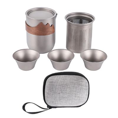 Titanium Tea Set Portable Teaware Kit