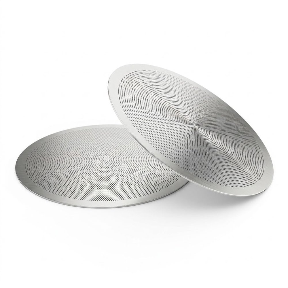 51mm Ultra-Thin 0.2mm Espresso Puck Screen, 2-Pack, 316 Stainless