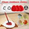 Mop Replace Head for O Cedar, Spin Mop Heads Replacements for Ocedar Spin Mop, Chenille Duster for Ocedar Mop Include 3 Pack Red Microfiber Chenille Mop Pad & 2 Pack Mop Heads for Ocedar Spin Mop view 2