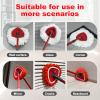 Mop Replace Head for O Cedar, Spin Mop Heads Replacements for Ocedar Spin Mop, Chenille Duster for Ocedar Mop Include 3 Pack Red Microfiber Chenille Mop Pad & 2 Pack Mop Heads for Ocedar Spin Mop view 3