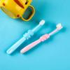 Hemobllo 3pcs Manual Soft Bristle Toothbrushes for Ages 2-8, Cartoon Elephant Design, Gentle Gum Care Oral Brush Set in Pink, Yellow, and Blue for Teeth Cleaning view 4