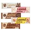 Layered Protein Bar Variety Pack 50g Assorted Flavours, Crunchy & Soft High-Protein Snack Bars, Perfect On the Go Treats - myptn (12 x Mixed Bars) view 1