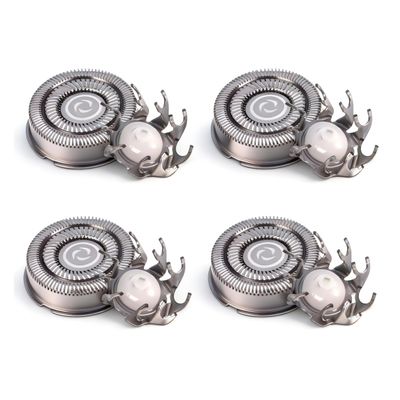 4 Pack | Replacement Heads Double Rings for Electric Shavers Compatible with Freebird FlexSeries Pro Electric Head Shaver