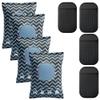 Reusable Car Dehumidifier Bags (4 x 350g) Moisture Absorbers with Sticky Pads Microwave Rechargeable Car Dehumidifier Bag Condensation Absorbers for Foggy Windows, Mould & Odour view 1