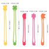 Hemobllo 5pcs Silicone Elastic Bands for Bento Box, Flexible Washable Silicone Fixing Straps, Portable Stretchy Bands for Kitchen Food Storage and Vegetable Bundling view 2