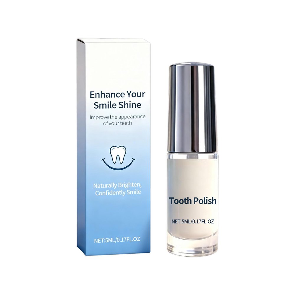Tooth Polish, 2026 Teeth Whitening Paint, Teeth Whitener, Portable & Long-Lasting Tooth Paint for Brighting and Polish, Gentle Formula, Stain Removal (1Pc, 5ml)