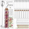 Skybooly 12 Pcs Christian Tea Party Favors Jesus Teaspoons Glass Jar with Prayer Cards 6.5" Coffee Spoons Souvenirs for Tea Party Church Christmas Easter Family Reunion Gifts (Silvery) view 1