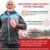 Aged Garlic Extract 7500mg Odorless Softgels High Potency Garlic Supplement for Heart & Immune Support, Antioxidant Herbal Capsules, Non-GMO, All-Natural Wellness Daily Supplement view 3