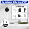 5V Charger Power Adapter Cable - Compatible with Philips One Blade & Series Electric Shavers QP2824/QP2724/QP2834/QP1924/MG5910/MG7910/MG9510/3000X/5000X & More, Includes a Brush view 3