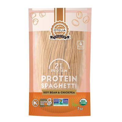 Otelia High Protein Pasta, Organic Soy & Chickpea Spaghetti, 200g, Gluten Free, 42g Protein, 18g Fibre, Vegan, Kosher