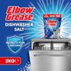 Elbow Grease Dishwasher Salt | Prevents White Marks & Limescale | Improves Cleaning Performance & Softens Water (Resealable 2kg Bag) view 2