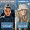 Bosiyrggrl 2 Pack Mosquito Head Net Mesh Insects Mesh Head Net for Gardening Hiking Fishing Traveling for Hats, Mesh Grey view 3