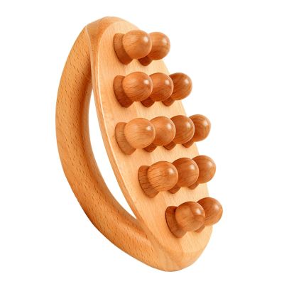 Wooden Massage Brush - Portable Wooden Massage Tool Trigger Point Tool Sculpting Roller Tool Muscle Relaxation Device | Body co