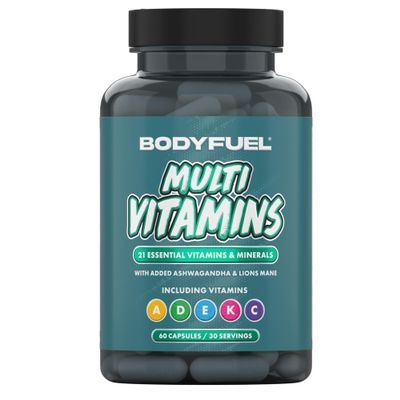Applied Nutrition BodyFuel Multi Vitamin Capsules Essential Vitamins & Minerals with B-Complex for Energy Immune & Daily Wellness Support (60 Capsules - 30 Servings)