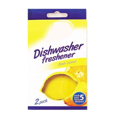 Dishwasher Freshener Fresh Lemon Deodoriser - Gives Long Lasting 46 Weeks Eliminates Odours & Unwanted Smells