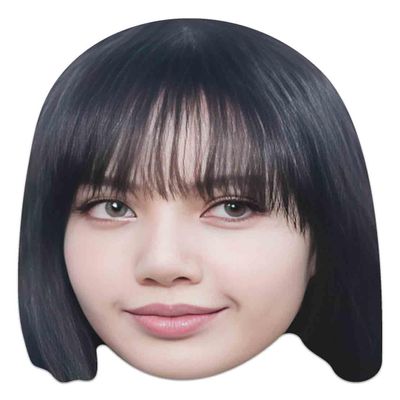 CM270 Lisa Black Pink Single Cardboard Face Mask