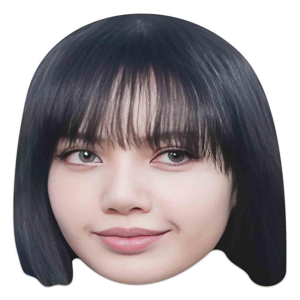 CM270 Lisa Black Pink Single Cardboard Face Mask