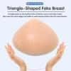 Concave Bottom Silicone Breast Forms 2XL Skincolor, Triangle Shape Breathable Bra Pad Enhancers for Mastectomy(X-Large) view 3