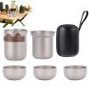 Titanium Tea Set Travel Portable Teaware Kit view 1