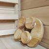 Adjustable Rotatable Wooden Sauna Pillow for Ergonomic For Neck Relief and Support, Suitable for Traditional Sauna Rooms, Pack of 2 view 3