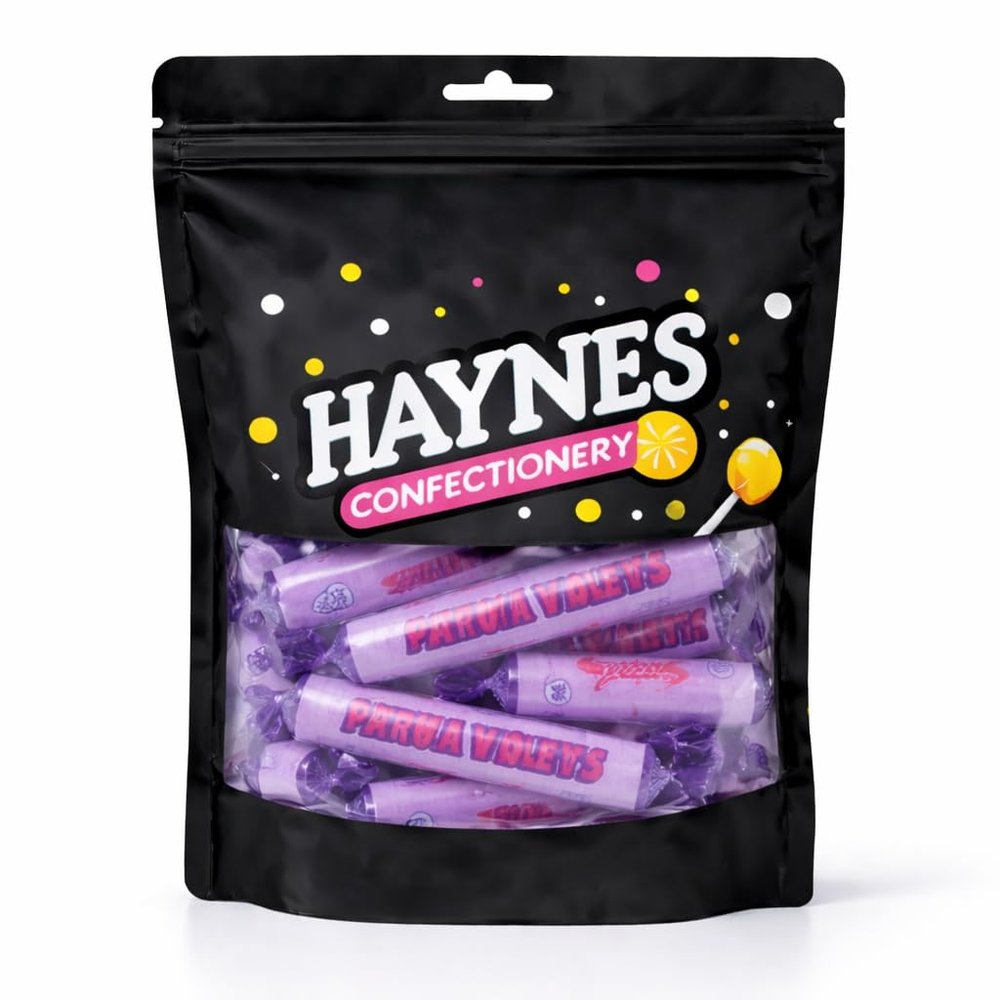 50 Parma Violet Sweets | Retro Candy | Assorted Pick & Mix | Bulk Bag
