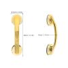 iplusmile 2pcs Plastic Suction Cup Handrail with Secure Grip, Removable Glass Door Pull Handle for Kitchens and Sliding Glass Doors, Modern Minimalist Golden Design view 2