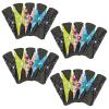 20Pack Reusable Sanitary Towels Pads with Bamboo Charcoal, Waterproof Menstrual Absorbent Pads for Medium,Heavy Flow Night Washable Cloth Menstrual Sanitary Towels (20PCS (Colorful)) view 1