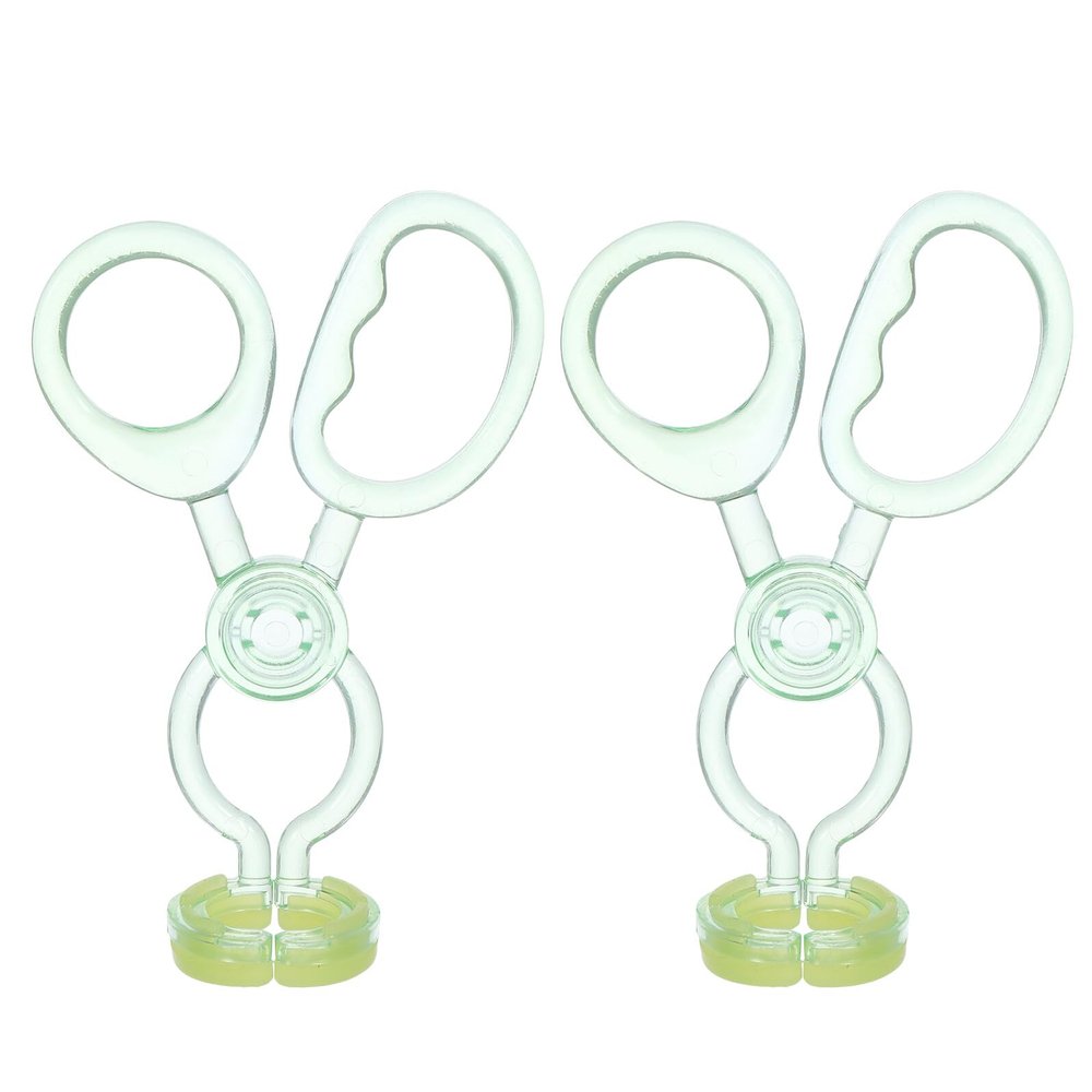 Abaodam 2pcs Green Plastic Invisible Contact Lens Remover and Applicator Tools with Soft Tips Portable Travel Lens Accessories for Hard and Soft Insertion