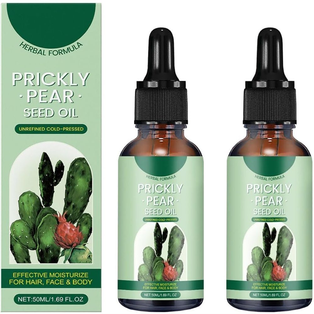 Prickly Pear Seed Oil,Nourishing and Moisturising,100% Pure Organic Prickly Pear Oil,Anti-Ageing and Repair,Suitable for Dry Face, Body and Hair